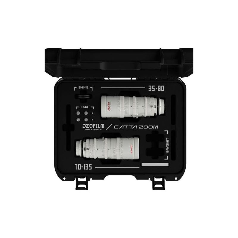 DZOFILM Catta FF E-Mount Bundles 35-80/70-135 T2.9 (White)-&Oacute;PTICAS ZOOM CINE-Apodax