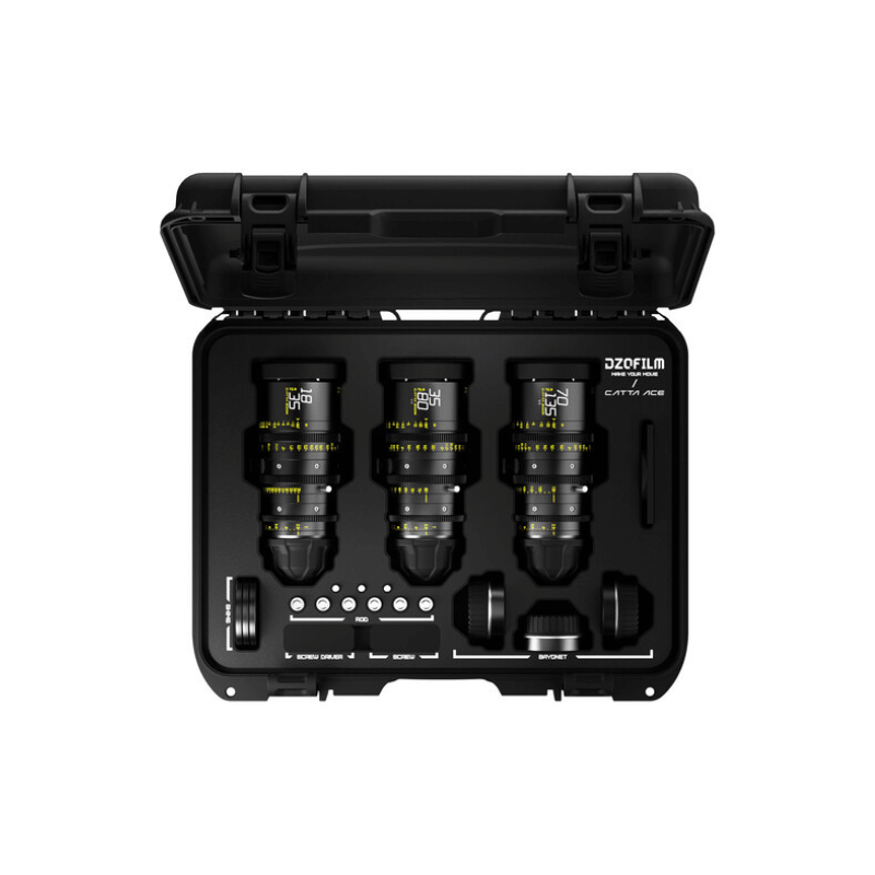 DZOFILM Catta Ace FF Zoom Bundle 18-35/35-80/70-135 T2.9-&Oacute;PTICAS ZOOM CINE-Apodax