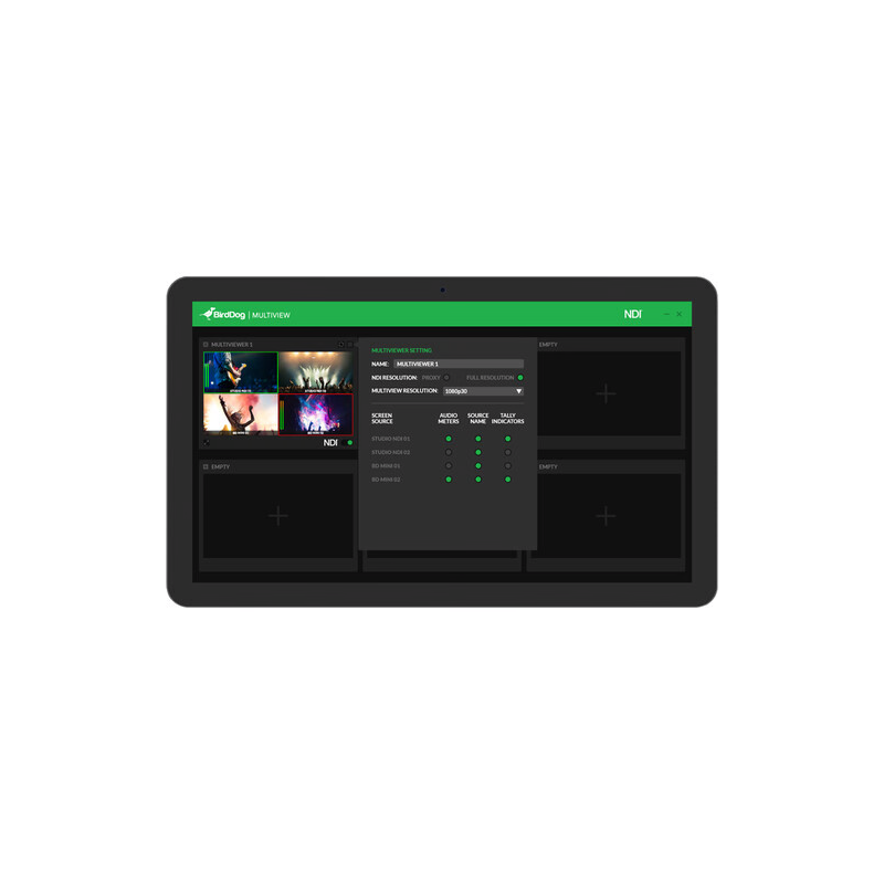 BirdDog Multiview Lite - NDI Multiviewer.-SOFTWARE BIRDDOG-Apodax
