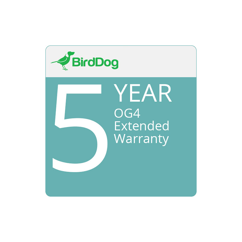 BirdDog OG4 5 Year Extended Warranty.-Ampliaci&oacute;n de garant&iacute;a-Apodax