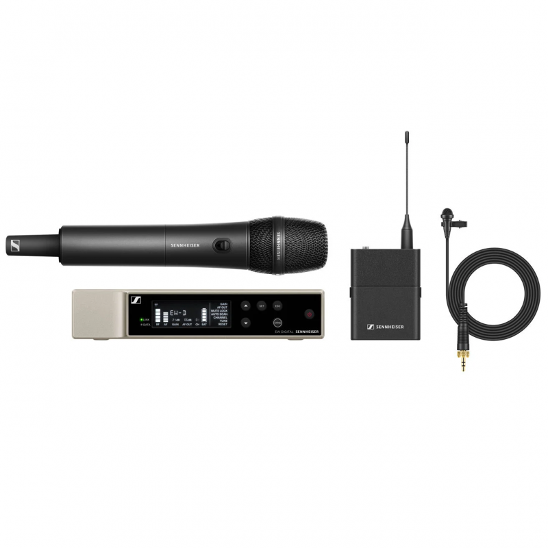 Sennheiser EW-D ME2/835-S SET Digital Wireless Combo Microphone System (R4-9: 552 to 607 MHz)-AUDIO-Apodax