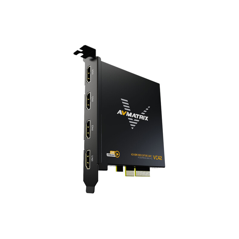 AVMATRIX VC42 1080p HDMI PCIe 4-Channel Capture Card-CAPTURADORAS-Apodax