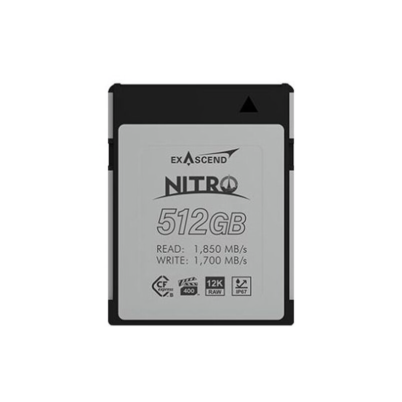 Exascend 512GB Nitro CFexpress VPG400 Type B Memory Card-CFEXPRESS-Apodax