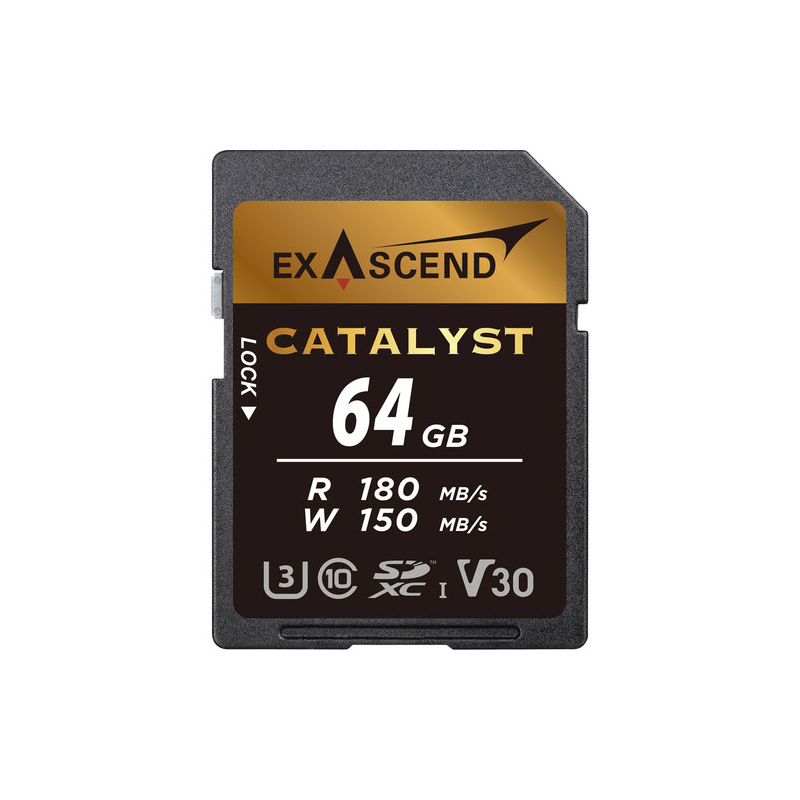 Exascend 64GB Catalyst UHS-I SDXC Memory Card-SDHC/SDXC-Apodax