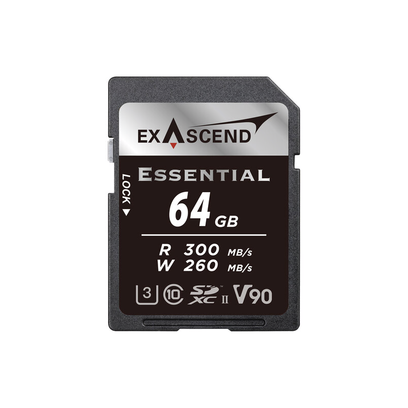 Exascend 64GB Essential UHS-II SDXC Memory Card-SDHC/SDXC-Apodax