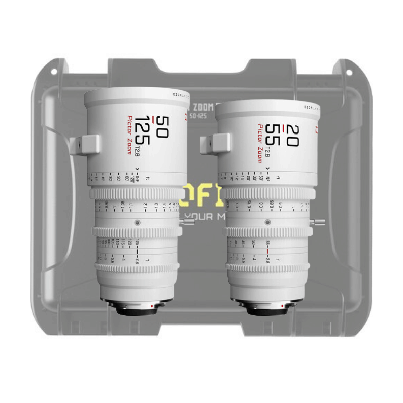 DZOFILM Pictor Bundle_20-55/50-125 T2.8_WHT-&Oacute;PTICAS ZOOM CINE-Apodax