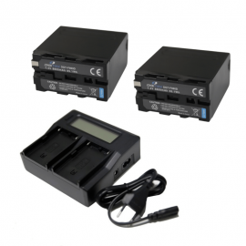 Pack Digitex Cargador doble + 2x DGT-F980d (compatible Sony F970)