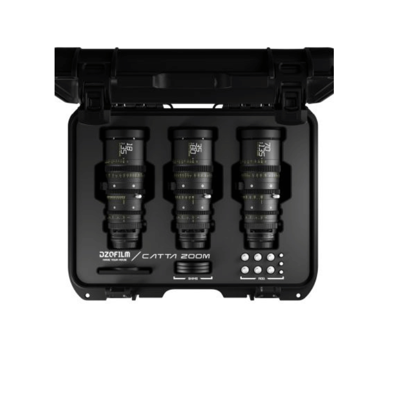 DZOFILM Catta FF E-Mount Bundle18-35/35-80/70-135 T2.9(Black)-&Oacute;PTICAS ZOOM CINE-Apodax