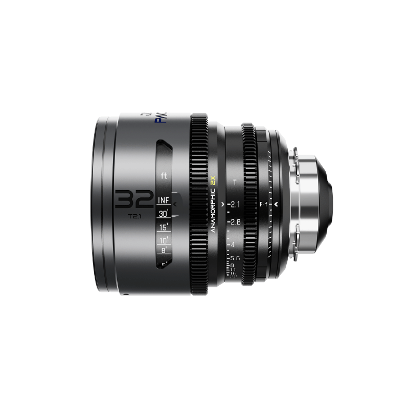 DZOFILM Pavo 2x anamorphic Prime 32mm T2.1-Blue Coating- PL&EF mount (meter)-DZOFILM Pavo-Apodax
