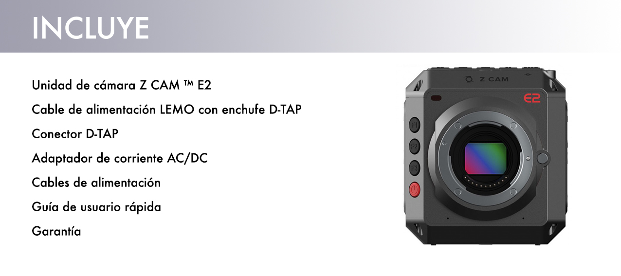 z cam incluye